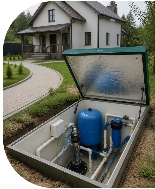 Автономное водоснабжение дома в Салавате от 160035 р. | АПаруса-Слв