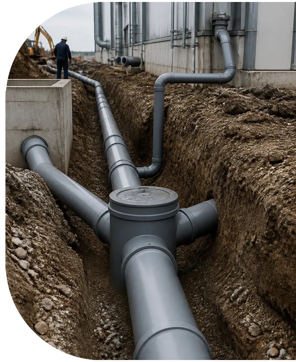 Монтаж производственной канализации в Салавате от 3734 р. | АПаруса-Слв
